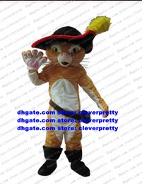 Puss The Boots Cat Mascot Costume Adult Cartoon Character Outfit Pak Fashion Planning Business-Start Ceremony CX4033