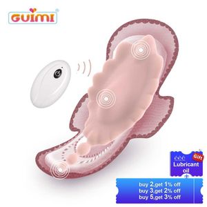 Chatte Guimi Massage Papillon Sexe Vibrateur À Distance Vibrant Culotte Périnée Stimulateur Femelle Masturbation Sex Toys Pour Femme C19022301