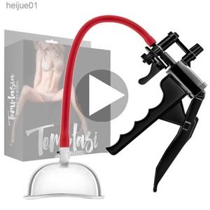 Pussy Pump Vagin Clitoris Sucker Manuel Mamelon Agrandisseur Stimulateur Sucer Tasse Aspirateur Masseur Sex Toys pour Femmes Adulte Produit L230518