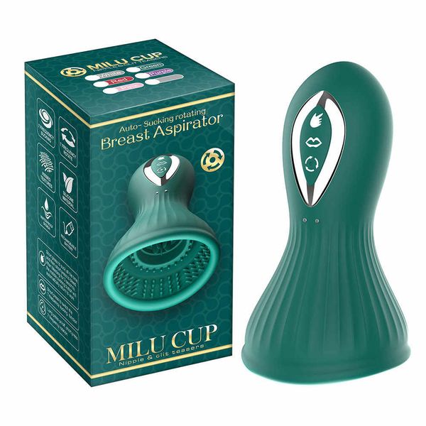 Vibrador de succión giratorio para mujer, extractor de leche eléctrico para lamer la lengua, estimulación del clítoris, juguete sexual para mujer