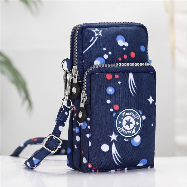 Mettez le sac de téléphone mobile Lady Summer Messenger Mini sac sac de téléphone mobile sac de téléphone mobile Hang Couge Changement de poignet