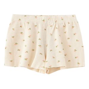 PUWD Y2K Sweet Girls Floral Soft Cotton Shorts Summer Fashion Ladies High Taille Flower Bottoms Casual Women Chic 220630