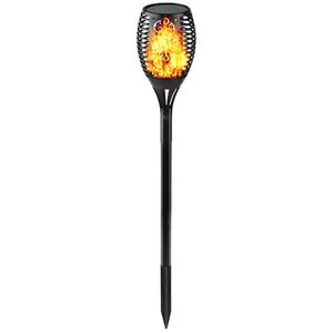 PUZH01 Solaire Solar Simulation Dynamic Simulation Flame Sensteur automatique Courtyard Jardin Décoratif 96 LED Lampe à gazon imperméable