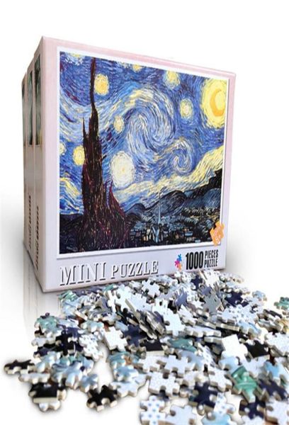 Puzzle 1000 pièces styles multiples mini puzzles d'images en bois assemblage puzzles jouets pour adultes enfants enfants jeux éducatifs 8897694