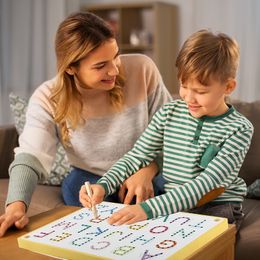 Jeux de puzzle Les planches d'exercices avec lettres magnétiques améliorent la puissance cérébrale des enfants pour développer des jeux coopératifs parent-enfant