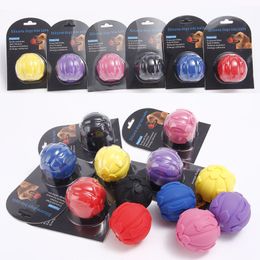 Rompecabezas interactivo para mascotas, juguetes para perros, pelota antimordedura, pelotas de juguete de entrenamiento, silicona, sonido, resistente a mordeduras, no tóxico, XG0040