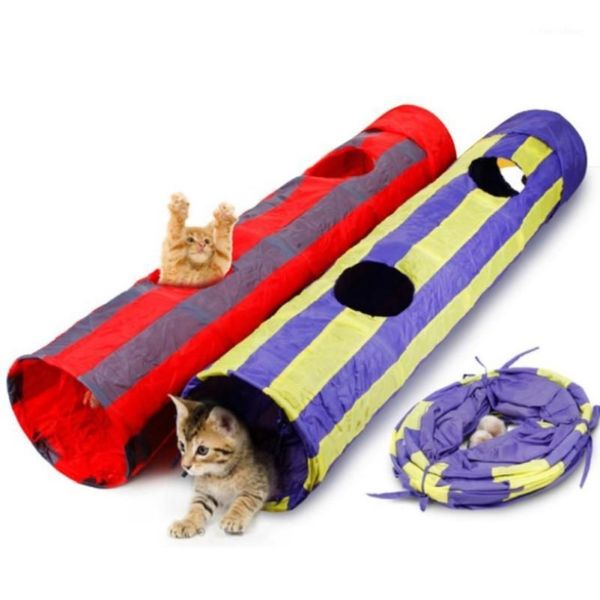 Puzzle jouets pour animaux de compagnie canal pliant jouet pour chat Tunnel pour animaux de compagnie Tunnel de jeu pour chat pliable 1260k