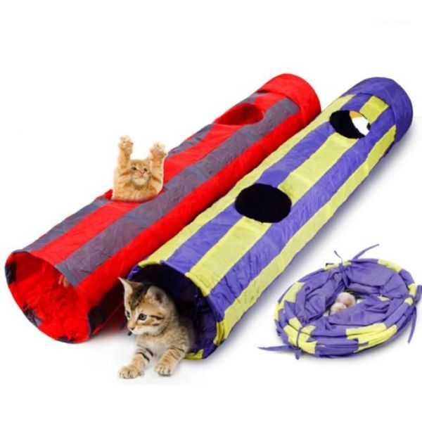 Puzzle jouets pour animaux de compagnie canal pliant jouet pour chat Tunnel pour animaux de compagnie Tunnel de jeu pour chat pliable 1254h