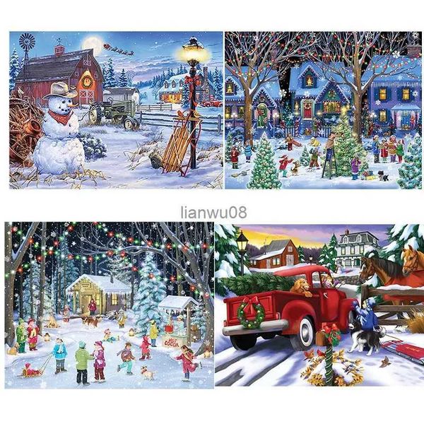 Puzzles Rompecabezas de 1000 piezas, regalos de Feliz Navidad, rompecabezas grande para niños adultos, juego de rompecabezas, juguetes educativos, pintura de pared para el hogar L2403