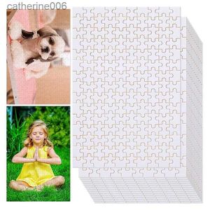 Puzzels 15 sets blanco sublimatie-puzzel 4x6 inch sublimatie-lege puzzel voor doe-het-zelf handgemaakte puzzels fotowandkunst 15 stuks / setL231025