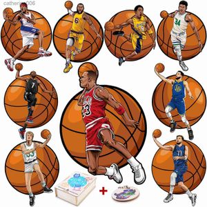 Puzzles 3D Wooden Jigsaw Sports All-Star Puzzle Basketball Rugby baseball Golf Star Puzzle Educational DIY Birthday Gift for Kids AdultsL231025