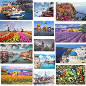 Puzzels 500 Stuks Creatieve Legpuzzels Verschillende Landschap Assembleren Foto Anti Stress Speelgoed voor Kinderen Kinderspellen KerstcadeauL231025