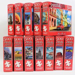 Puzzles 500 pièces Puzzle divers modèles de paysage puzzle jouet éducatif pour enfants jeux pour enfants cadeau de noël L2403