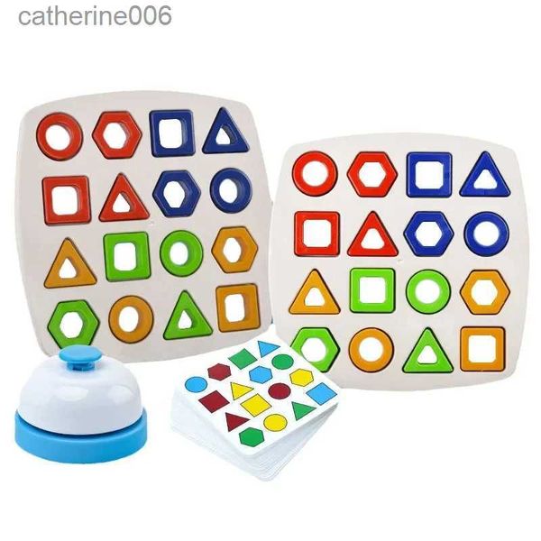 Rompecabezas Niños Juego de rompecabezas Juguetes Colores Forma geométrica Rompecabezas Juegos de mesa Juguetes de interacción educativos tempranos para niños Juegos de batallaL231025
