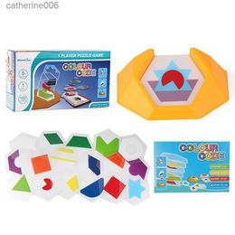 Puzzles Code couleur Puzzle éducatif enfants jeu de société logique Puzzle géométrique Intelligent Puzzles enfants spatial jouet DIYL231025