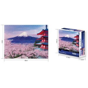 Puzzles jigs puzzle 1000 pièces pour adultes Mount Fuji Famme Japonais Beautiful Landscape Challenge Game For Family Gift