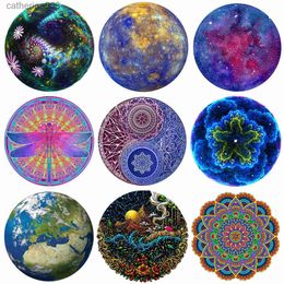 Puzzels Mysterieuze Mandala Force Disc Houten Legpuzzels Creatieve Dierenpuzzelspellen Voor Volwassenen Kinderen Interessant Montessori SpeelgoedL231025