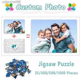 Puzzles Photo Puzzle personnalisé pour adultes 1000 pièces Puzzles personnalisés décompression éducative bricolage grand jeu de Puzzle jouets cadeau L231025