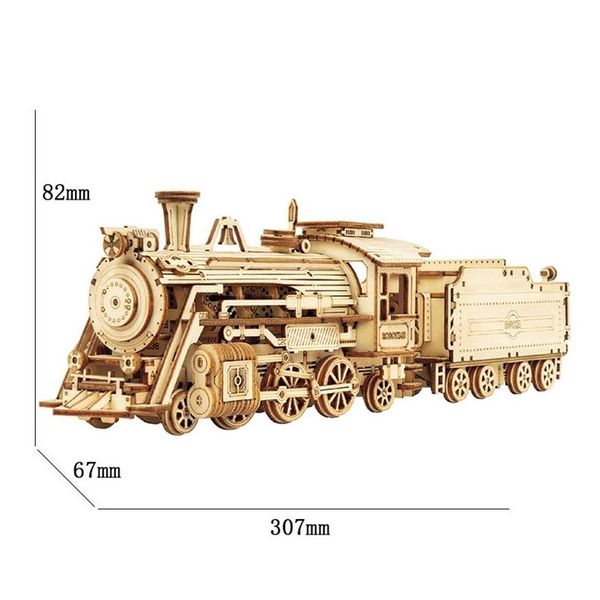 Puzzles robome 3d en bois puzzle toys kits de construction de véhicules pour les adolescents 201218 Cadeaux de livraison de chute dhthx