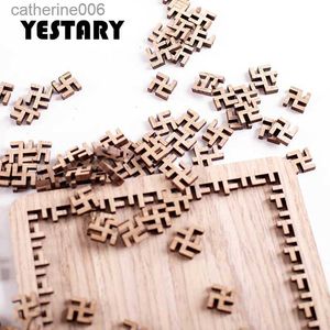 Puzzels YESTARY 3D Houten puzzelspeelgoed Legpuzzelspeelgoed Brain Tease Tien moeilijkheidsgraad Bordspellen Onmogelijk Puzzelspeelgoed voor volwassenen GiftL231025