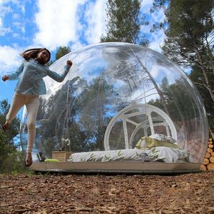 Maison transparente gonflable en PVC de 3m 4m de diamètre, tente à bulles, dôme d'air en mousse imperméable, adaptée au Camping en plein Air et à l'arrière-cour