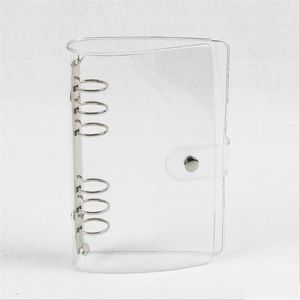 PVC A6 Six-Gat Spiral Originele Clear Notepad Cover Losse bladmap Binder Notebook Shell Losse-Leaf Travel Handbook Shells