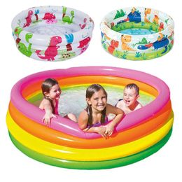 PVC Baby opblaasbaar zwembad Kids Toy Summer Soft Fun draagbare badkuip voor waterspel buitenshuis Sport Play 240506