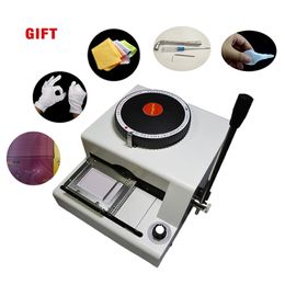 PVC Kaart Embosser Emboss Nummer Machine 68 Letters Tekens Handleiding Rvs Metalen DIY Codering Machines