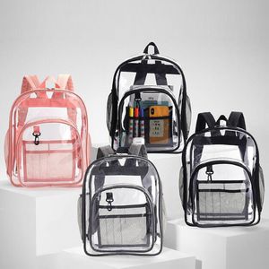 PVC Clear School Tags Transparante rugzakafwerkingen Meisje Gepersonaliseerd Zoekstadion Backpacks Boy Dom1234