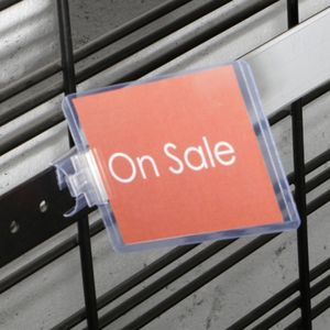 PVC Clear Shelf Taller Retail Prijs Tag Label Houder Pocket voor Supermarkt