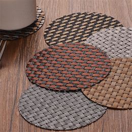 Posavasos de PVC para mesa de café, tapetes para tazas, almohadillas para tazas con aislamiento térmico, manteles individuales, accesorios de cocina, caliente yq01979