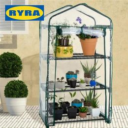 PVC Cover Plant Greenhouse Garden Supplies Outdoor Grow Green House for Gardening Flowerpot Tent 240415