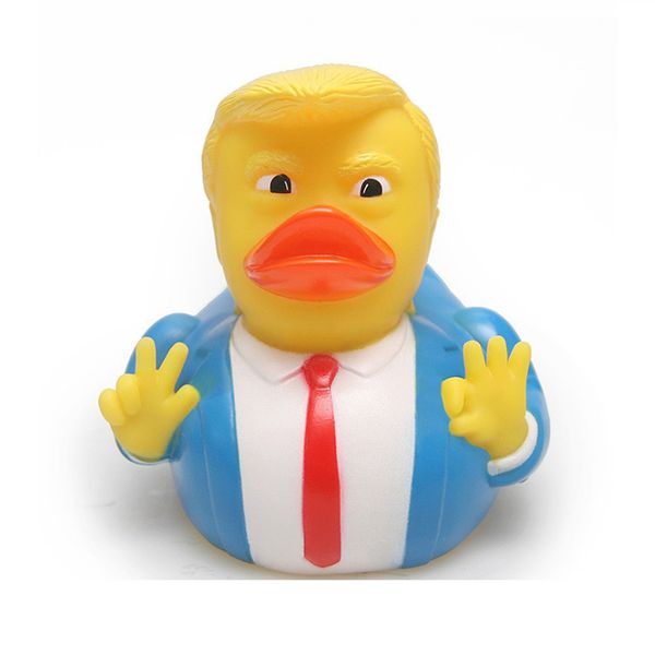 PVC Drapeau Trump Duck Party Favor Bain Flottant Eau Jouet Partie Décoration Drôle Jouets Cadeau Meilleure qualité