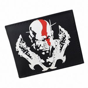 PVC God of War portemonnee korte portemonnee met broekzak cadeau voor jongens groothandel u2lD#