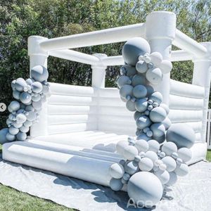 Trampoline gonflable de saut de maison de rebond de mariage de PVC pour le jeu d'enfants/décoration extérieure de mariage faite par l'art d'air d'as