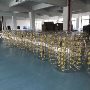 PVC opblaasbare zorb bal opblaasbare bumper bal kids volwassen bubble ballen voetbal voetbal sport bal met 1 m 1.2 m 1.4 m 1.5 m