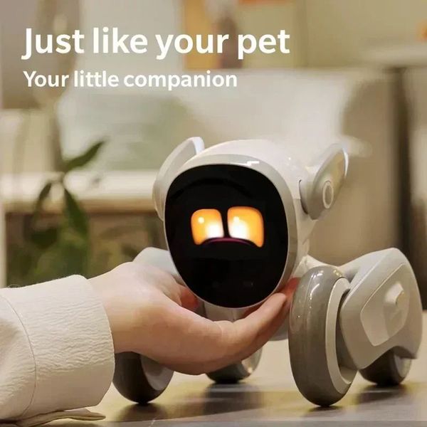 PVC Kid Loona Dog Voice Robot Desktop Toys Electronic Pet Smart Intellect for Christmas présente rwigr