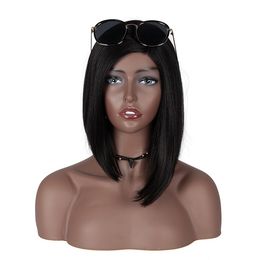 Tête de mannequin en PVC avec épaules pour affichage de perruque, support de cheveux, mannequin féminin, expédition d'usine depuis les états-unis