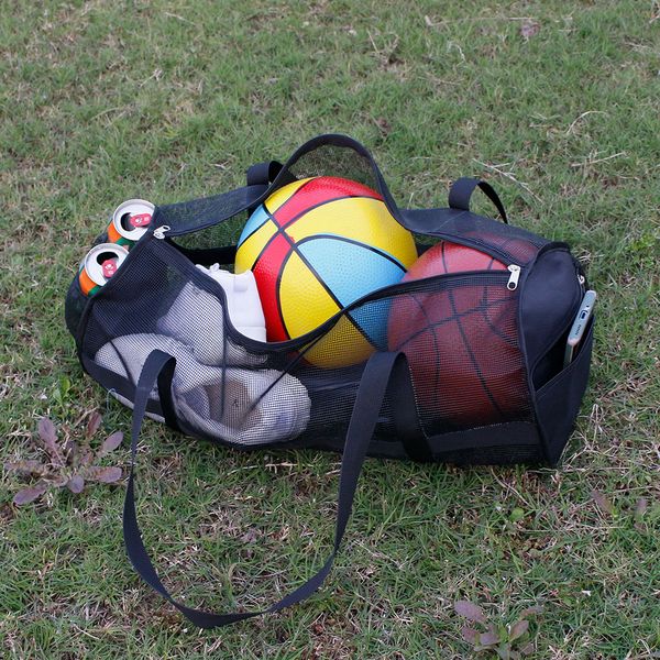 Sac de sport transparent en maille PVC, sacs de sport légers de voyage, sacs de rangement de grande capacité pour basket-ball et Football