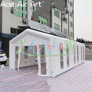 PVC/Oxford Doek Opblaasbare Bruiloft Tent Witte Kerk met Eén Deur voor Outdoor/Indoor Entertaining of Holiday Event