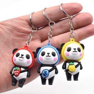 PVC Panda Keychain Hanger Cartoon Keychain Key Chain Luggagetas Decoratieve sleutelhanger