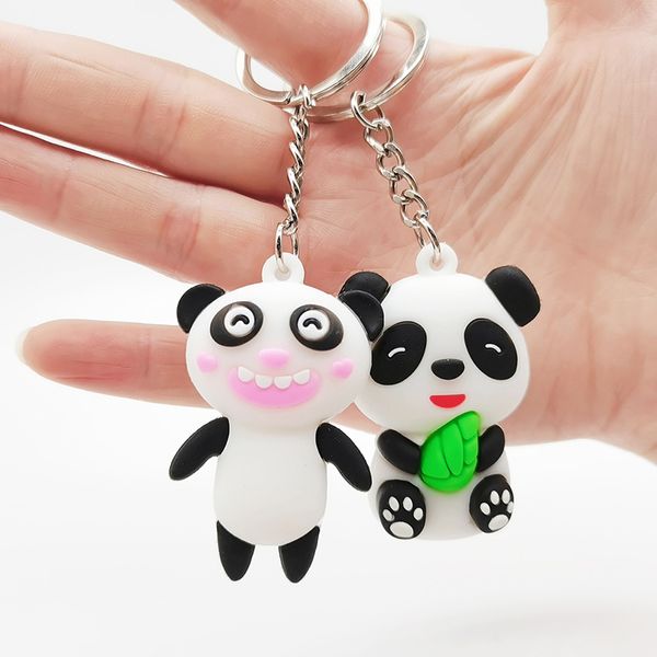 Porte-clés Panda en PVC, pendentif de dessin animé, cadeau de Promotion, accessoires de mode