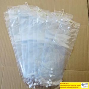 PVC Plastic pakketzakken Verpakkingszakken met Pothhook 26 inch voor het verpakken van inslagen Menselijke extensies Knoopsluiting