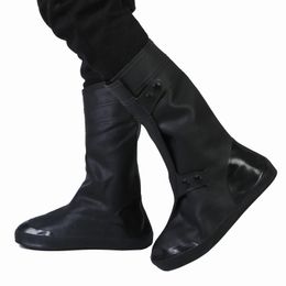 Chaussures imperméables en PVC couvrent hommes femmes bottes de neige d'hiver imperméable épais antidérapant résistant à l'usure bas tube haut pluie Bota cas 240130