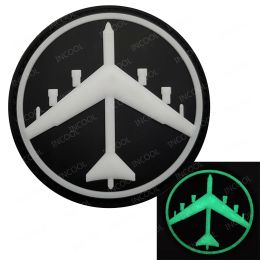 PVC Rubber Plane Patch Tactical Military Aircraft Borduurde Patches Airplane Embleme Appliqued Combat Badges for Clothing Cap