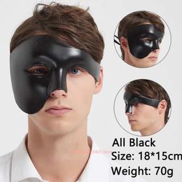 PVC Steampunk Phantom Masquerade Cosplay Máscara de plástico Half Face Hombres Mujeres Punk Halloween Christmas Carnival Party Costume Props 220715