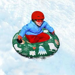 PVC verdikte skicirkel OPBLAASBARE kerstski-slee sneeuwslee verhoogde belasting duurzaam kinderwintersleebuis 231227