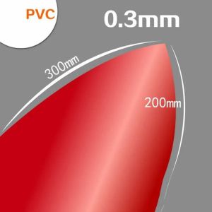 Hoja transparente de PVC Hoja colorida con colas de alta calidad y colores vívidos Placa delgada transparente de plástico transparente