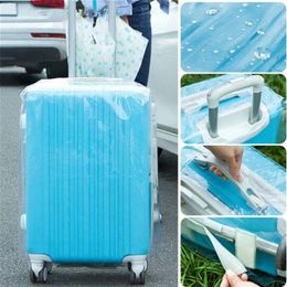 PVC Transparent bagages Protector Suitcase Cover Sac à poussière imperméable 258Z