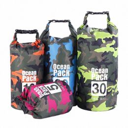 PVC étanche sac sec 5L 10L 20L 30L Camoue couleurs natation Rafting pêche canotage kayak stockage dérive Rafting sac l7Iy #